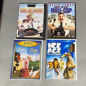 DVD Movie Collection - Herbie, Mall Cop, Babe, Ice Age